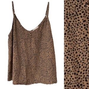 MILLIBON USA Animal Print Tank Top Adjust Straps Size Large